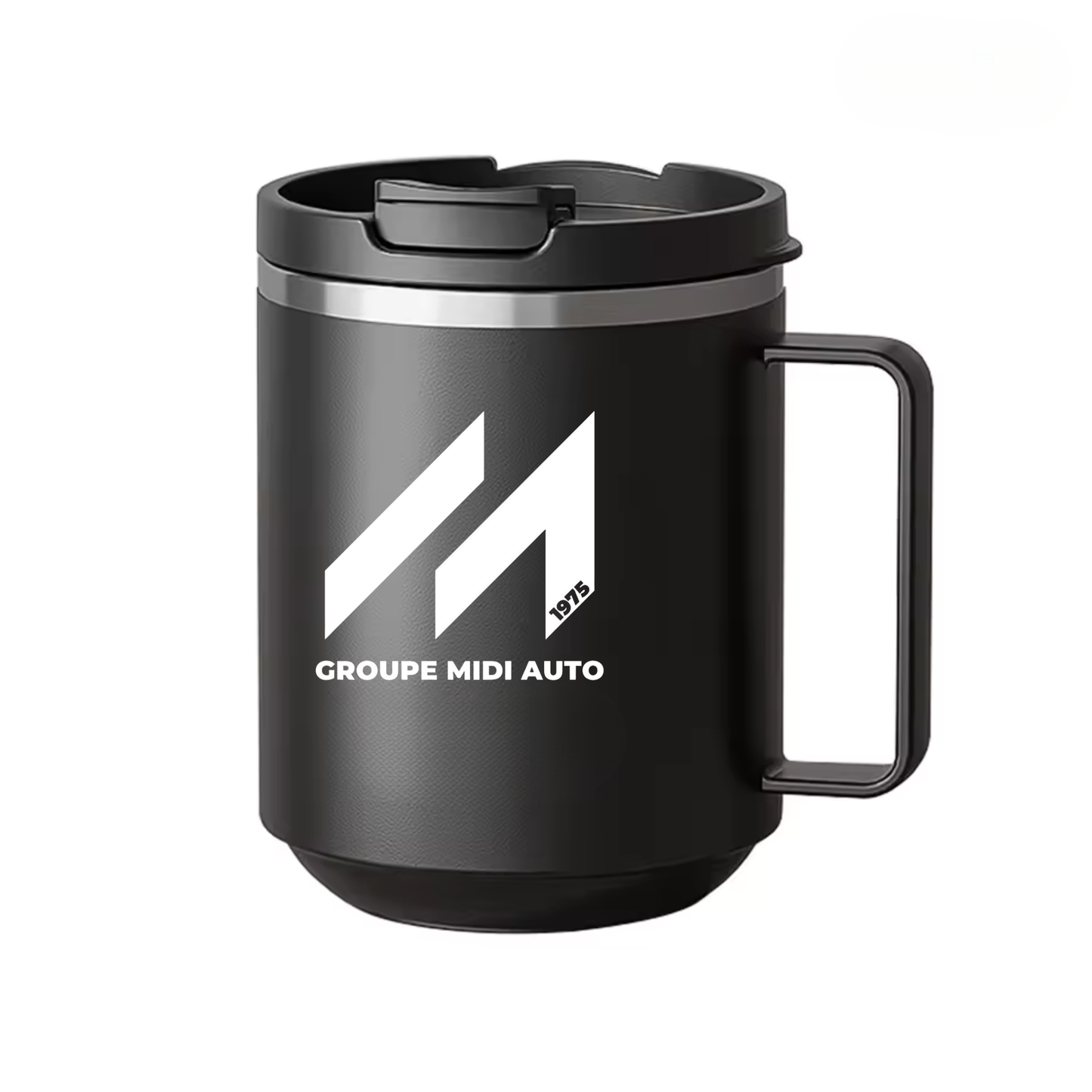 Mug Isotherme Performance Noir (500ml) | Référence MIP-001