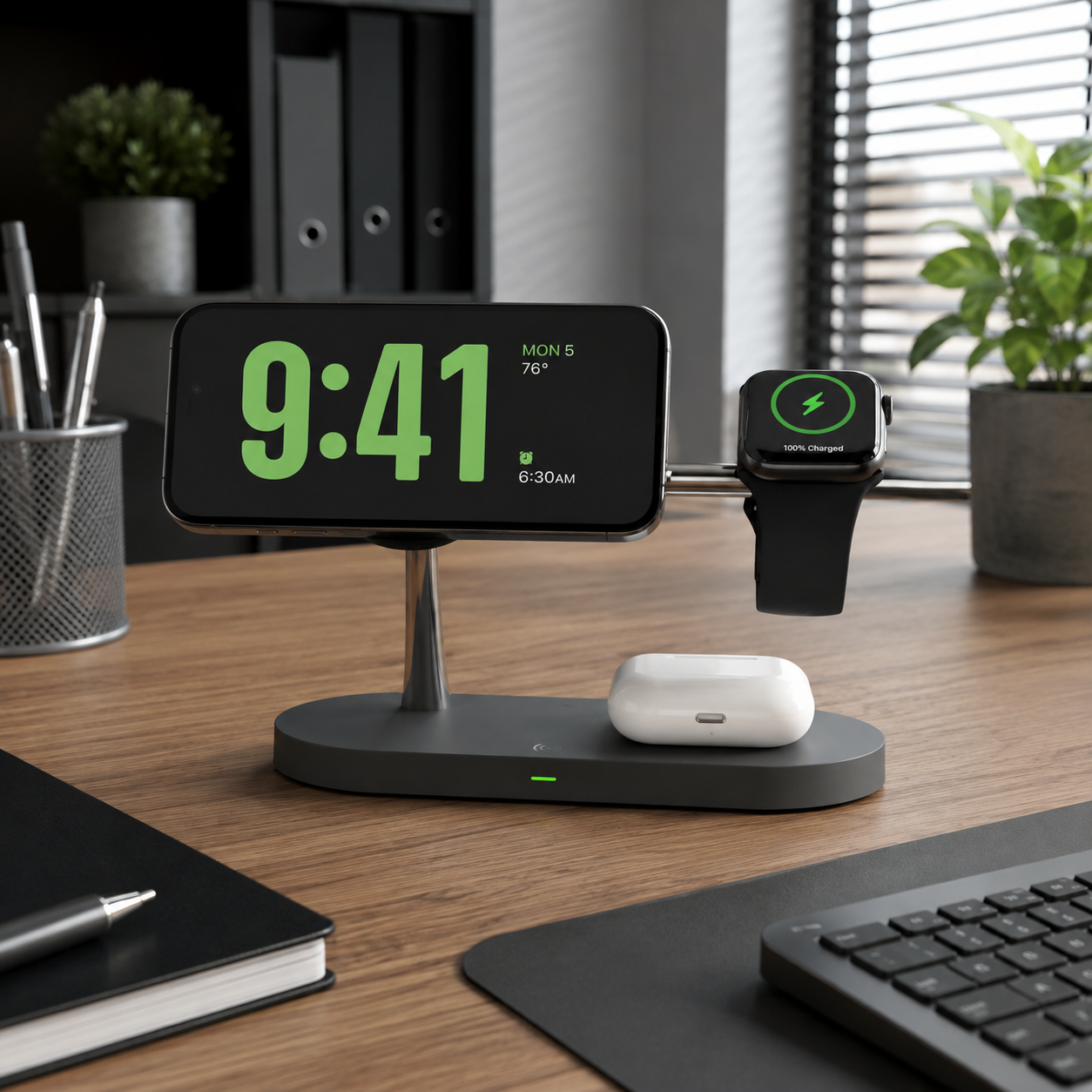 Station de charge sans fil 3-en-1 | SCSF-001