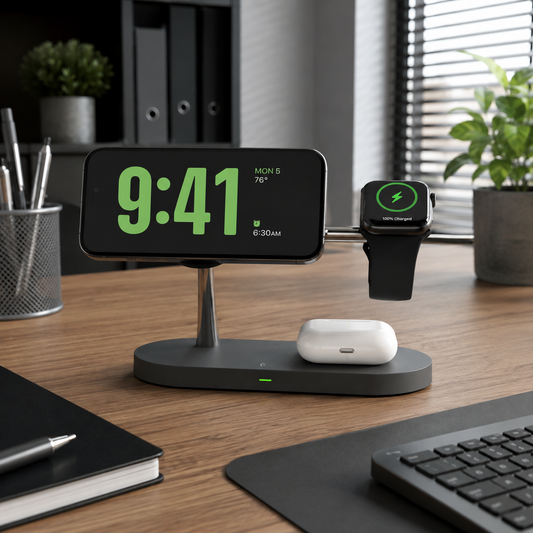 Station de charge sans fil 3-en-1 | SCSF-001