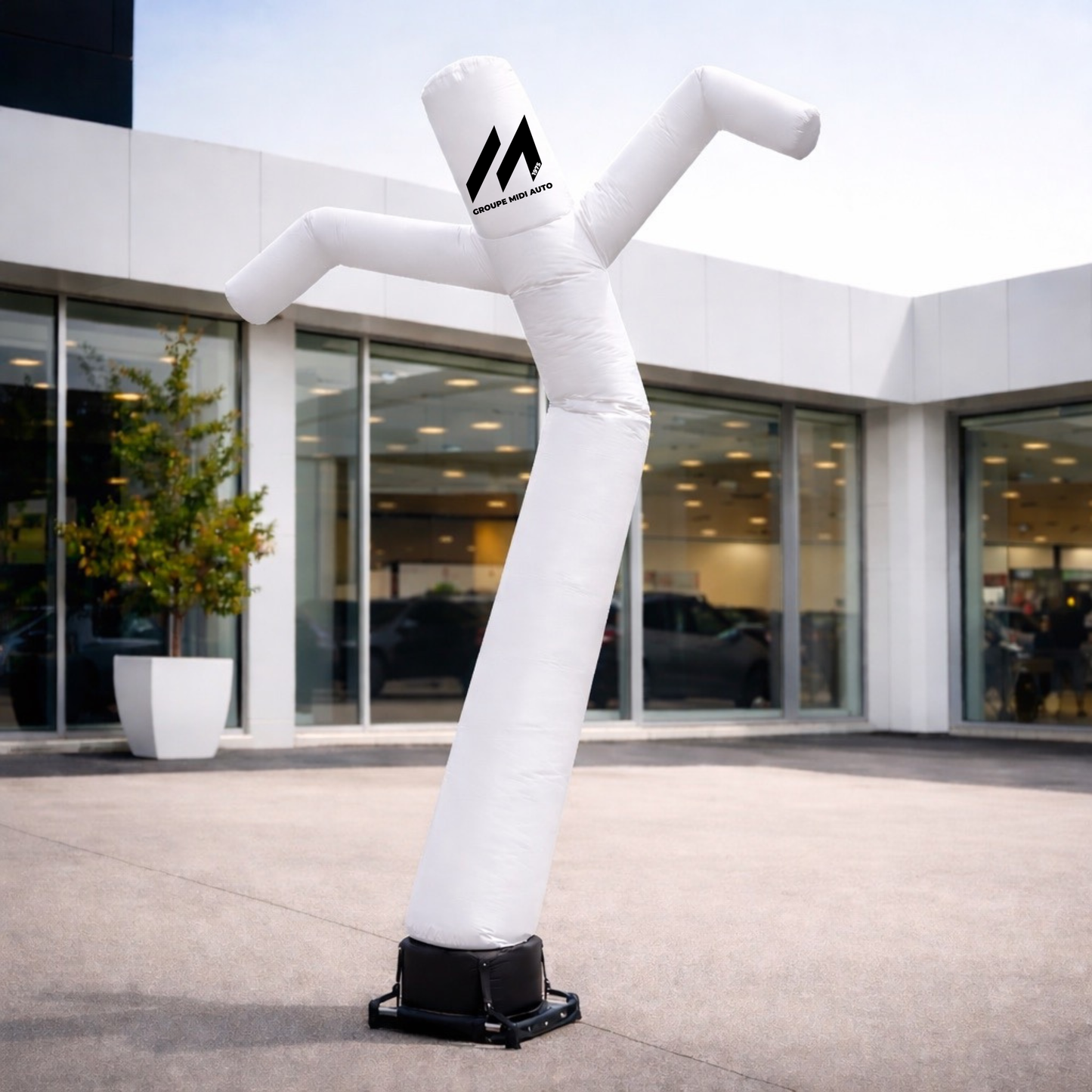 SkyDancer Pro Blanc | SDP-001 (Tube + soufflerie + logo)