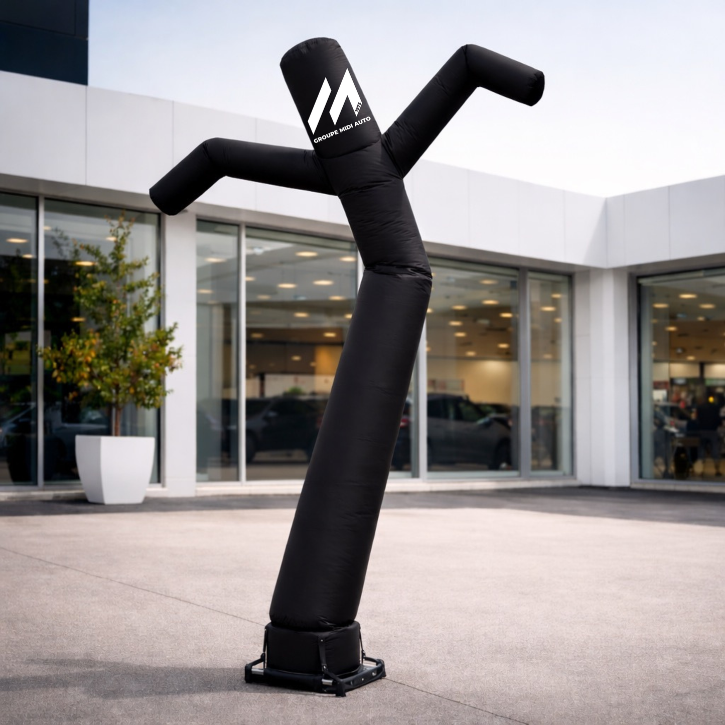 SkyDancer Pro Noir | SDP-001 (Tube + soufflerie + logo)